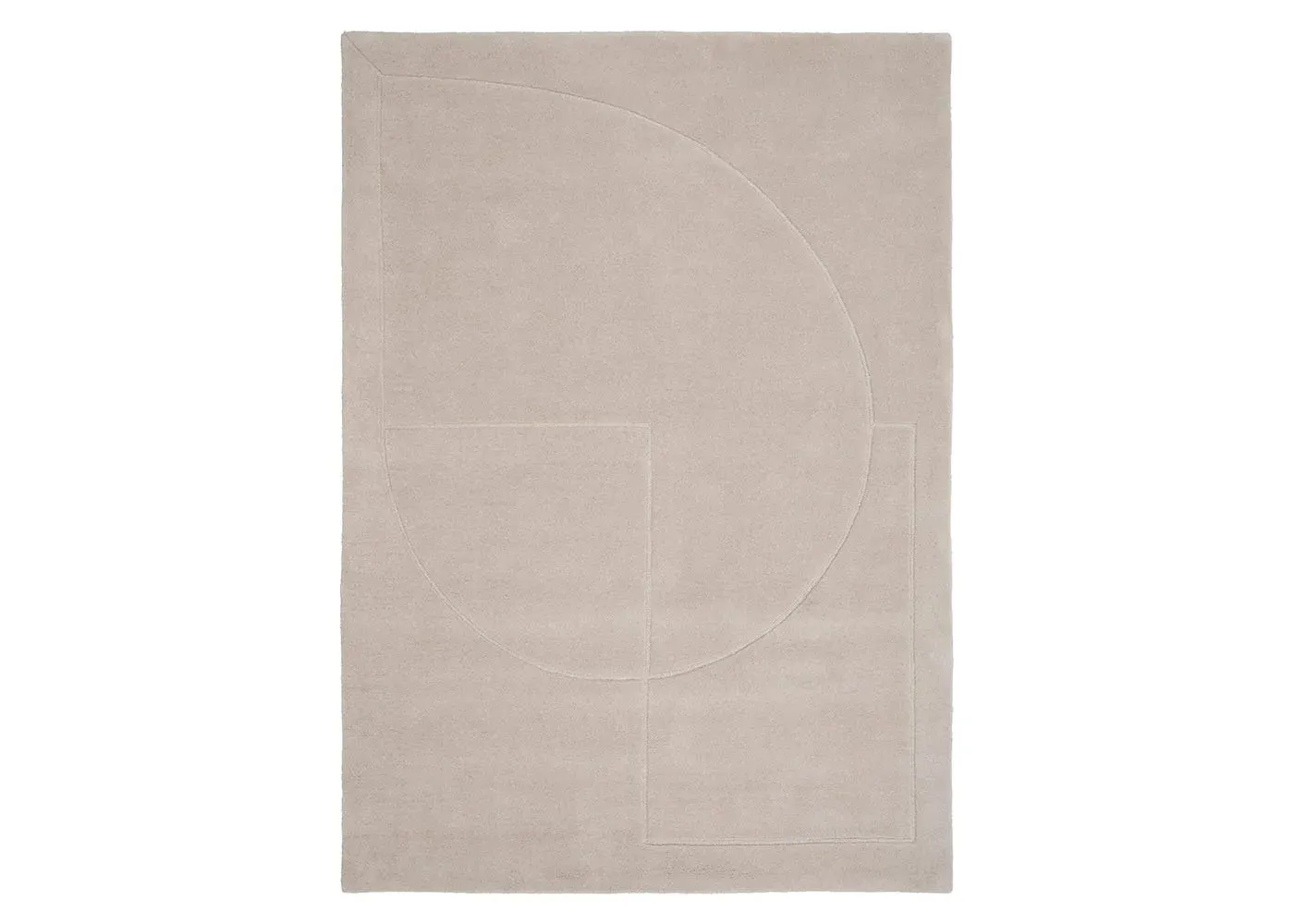 Compact Lineal Poem Rug - Cream image