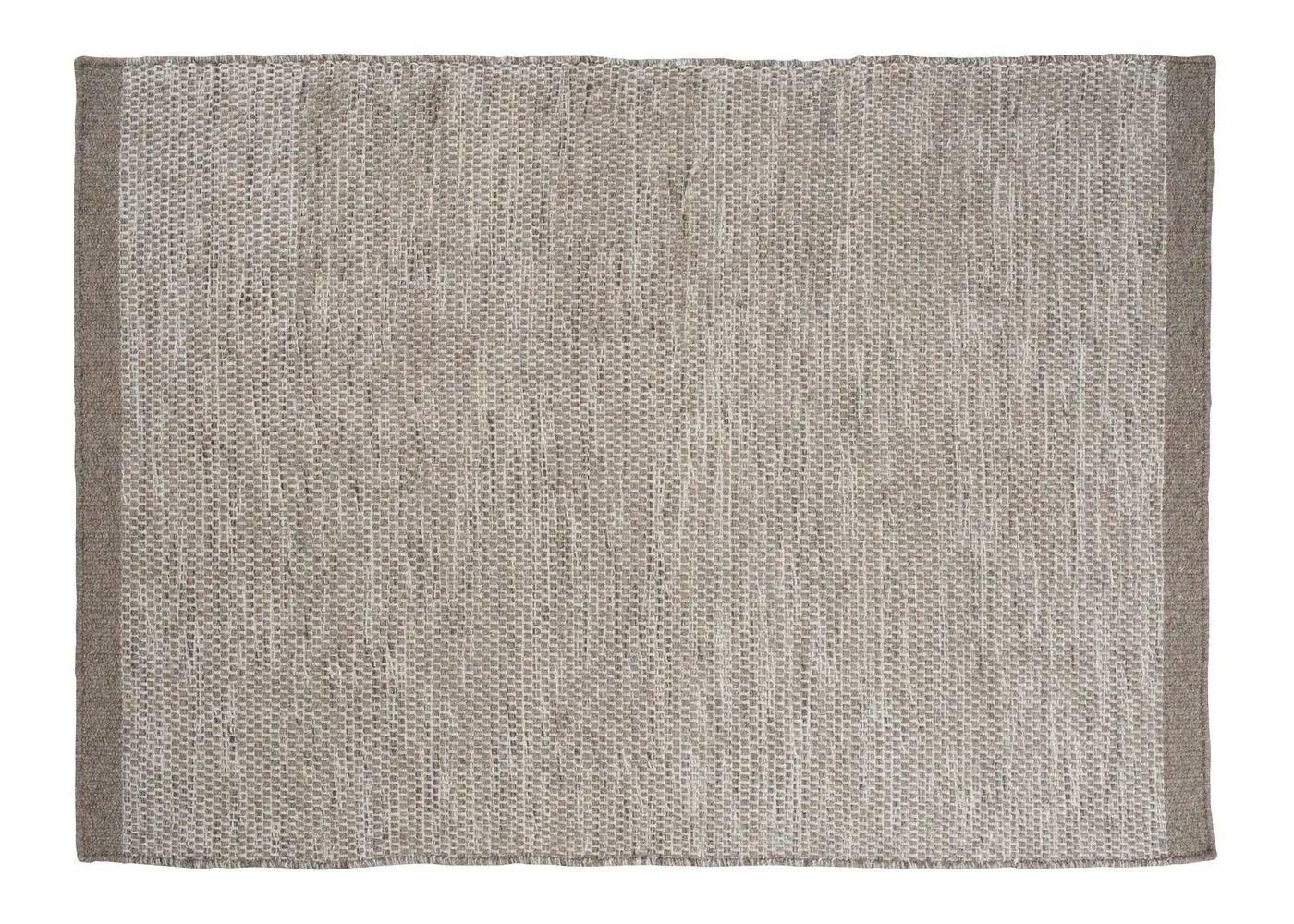 Extra Large Hand-Woven Rug - Light Grey, Wool