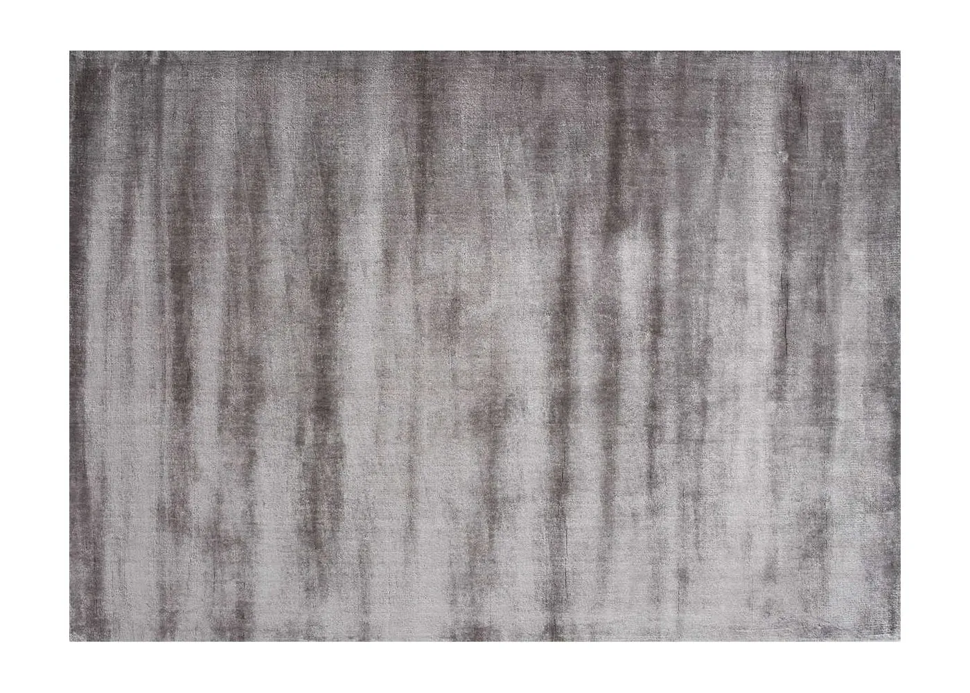Hand-Loomed Rug with Lustre Surface - Silver, Viscose image