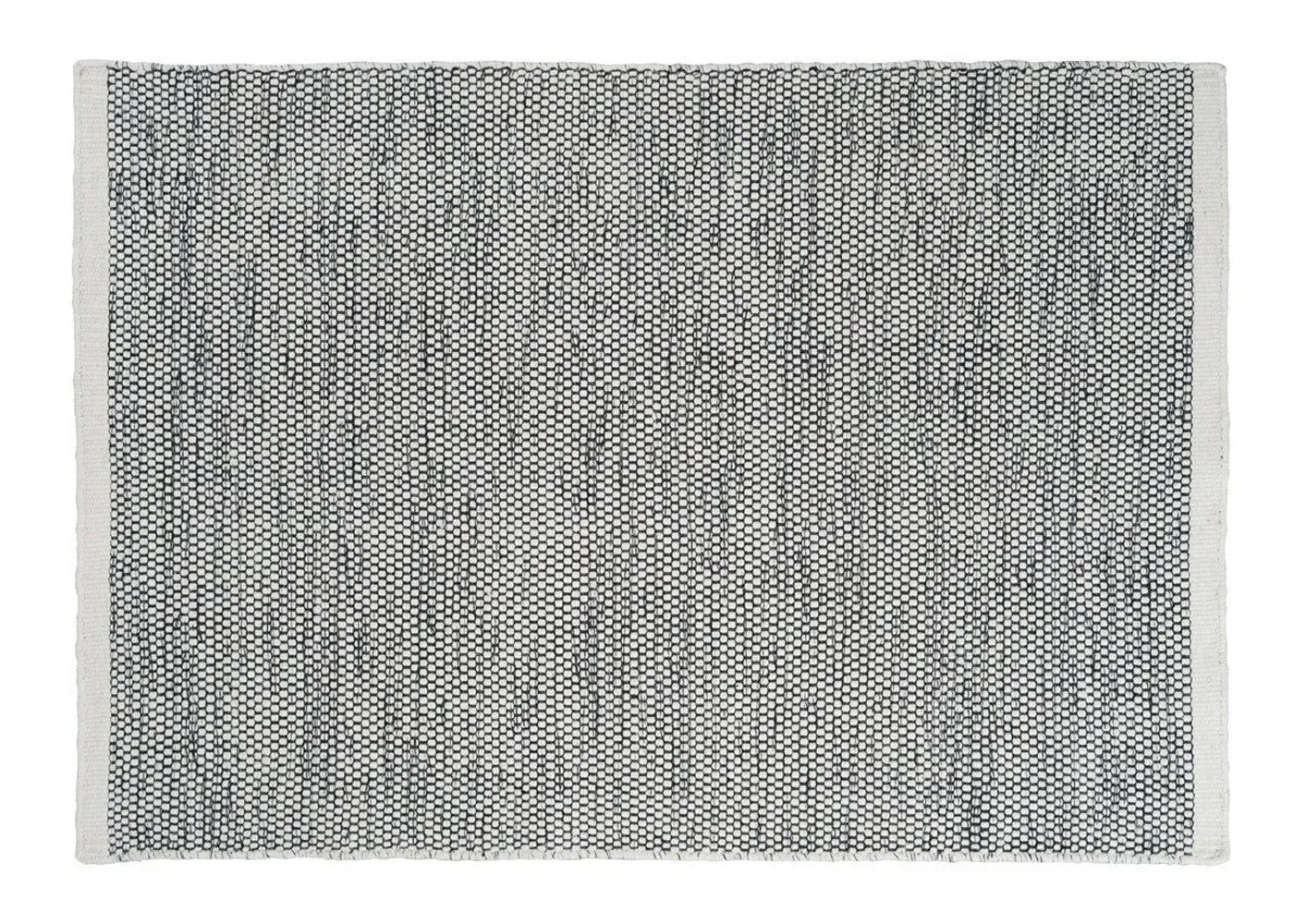 Hand-Woven Area Rug - Grey, Wool