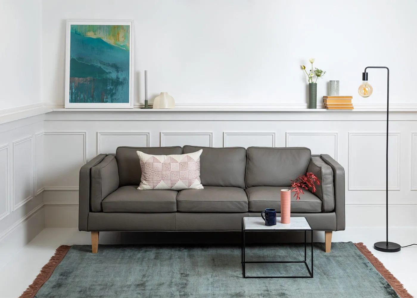 Large Area Rug Hand-Tufted - Multi, Viscose