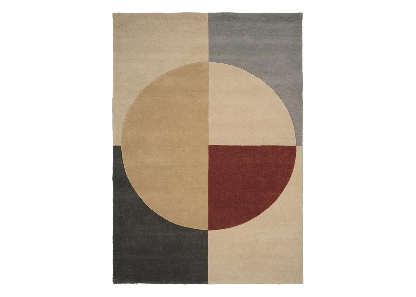 Large Radiality Rug - Ruby, Multi-Color
