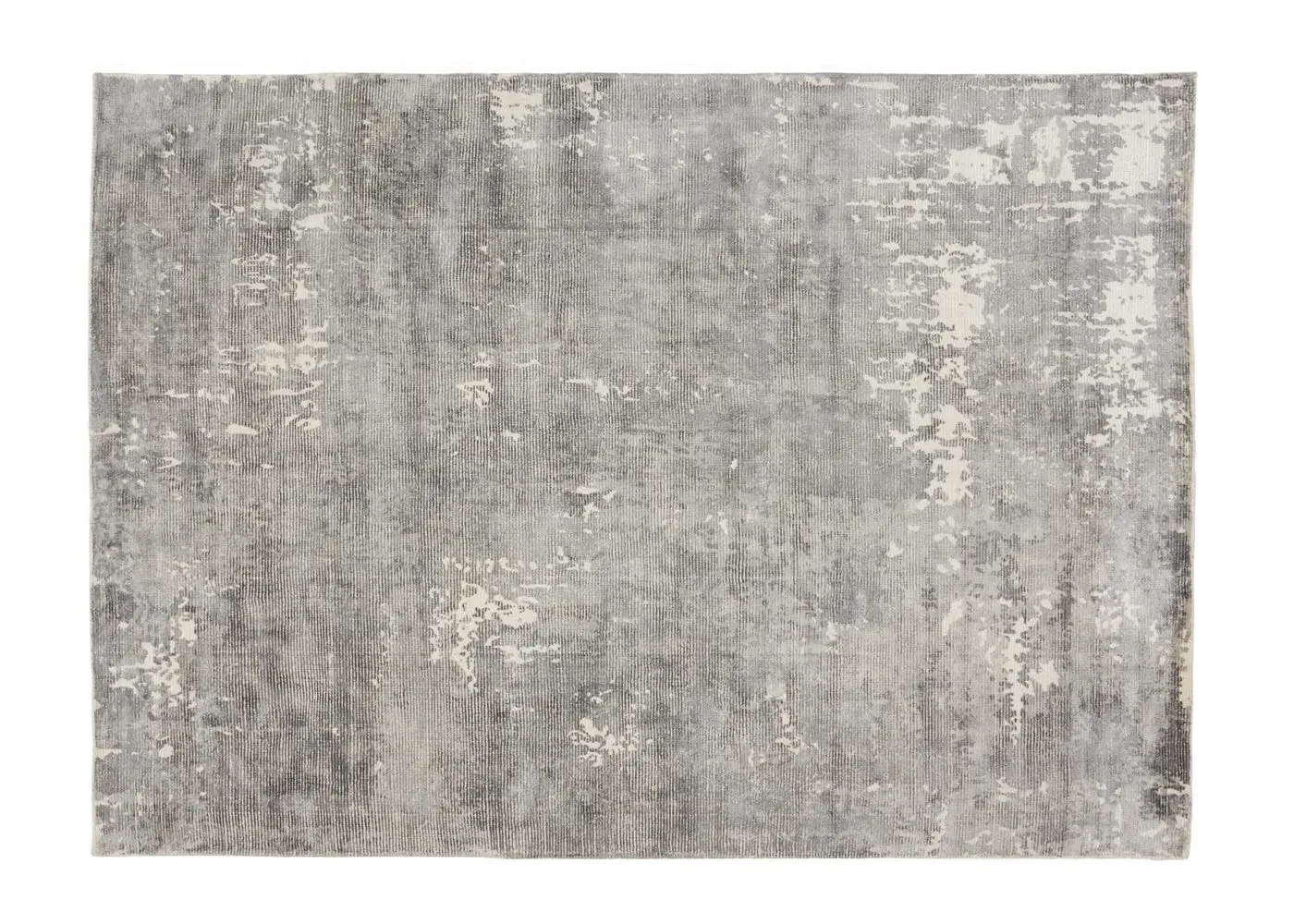 Loom-Knotted Rug with Lustred Surface - Grey image