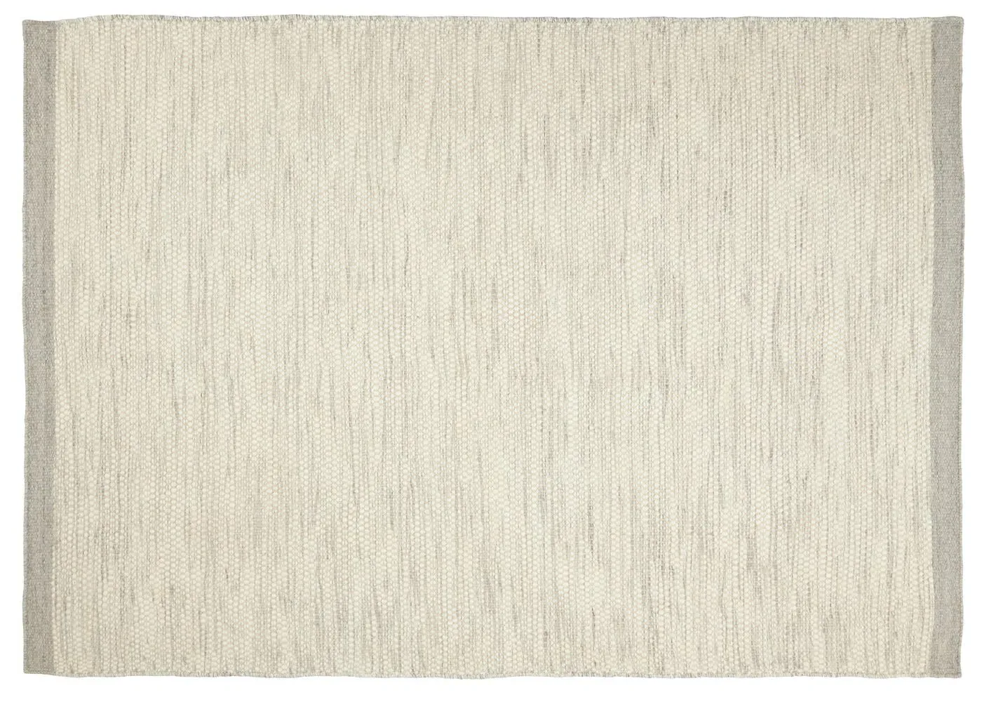 Medium Area Rug Hand-Woven - Iron, Wool Cotton