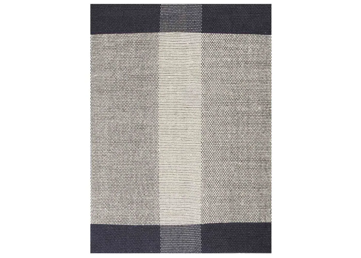 Medium Pomezia Rug with Stripe - Blue, Wool