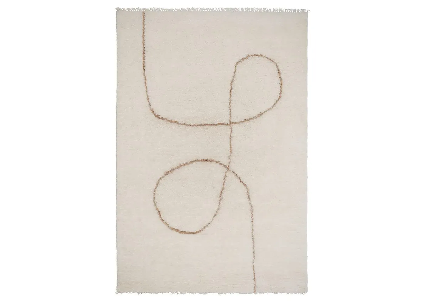 Medium Spiral Rug - Camel Brown image
