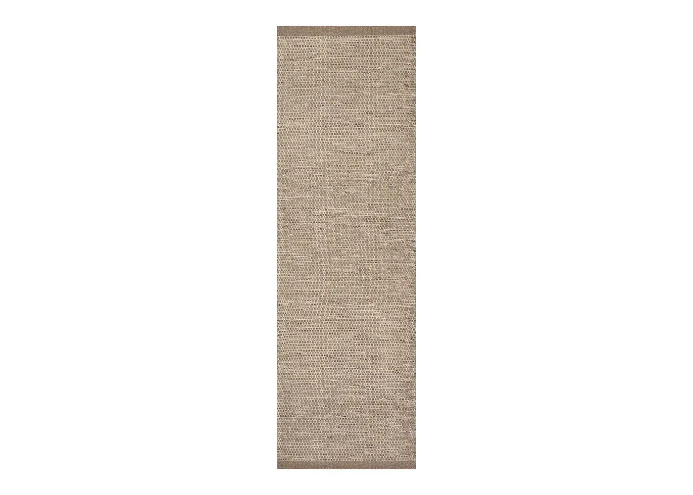 Runner Rug Hand-Woven - Light Grey, Wool image