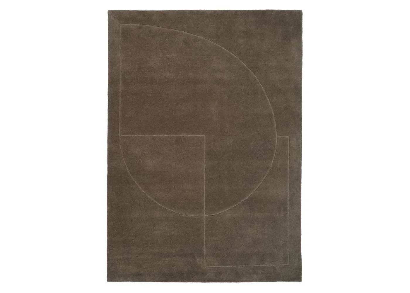Small Lineal Poem Rug - Green image