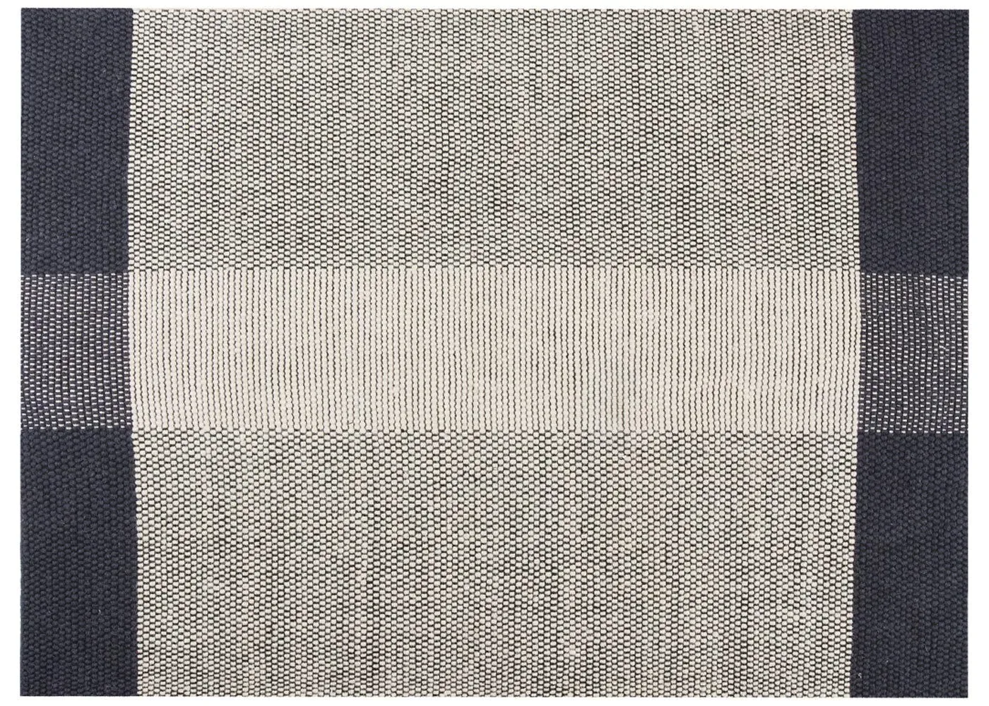 Small Pomezia Rug with Stripe - Blue, Wool image