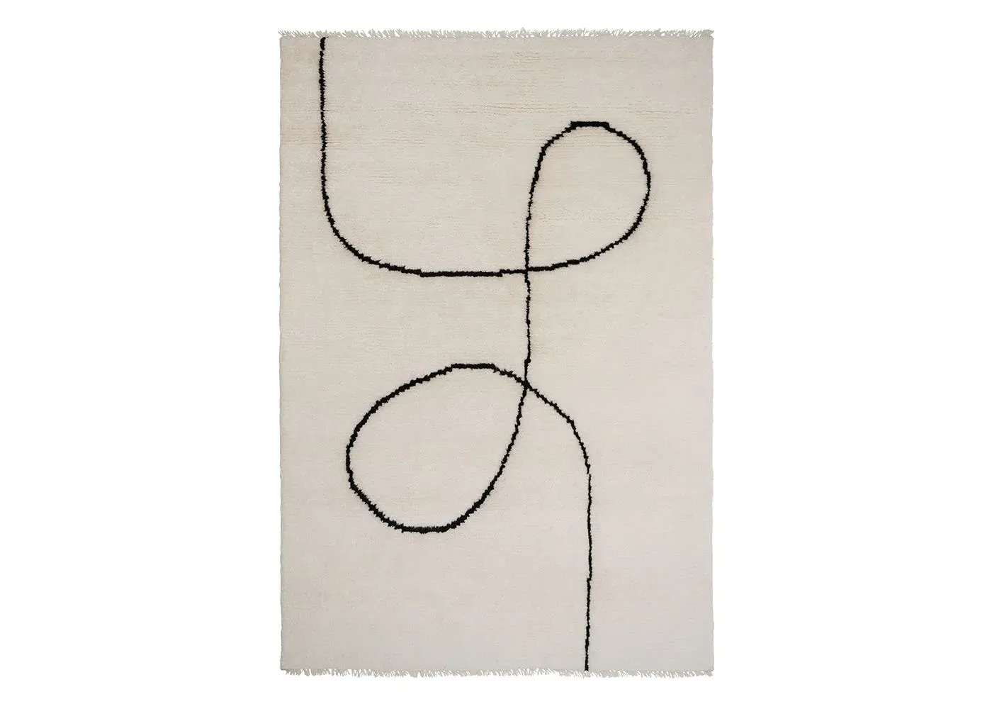 Spiral Rug - Black image