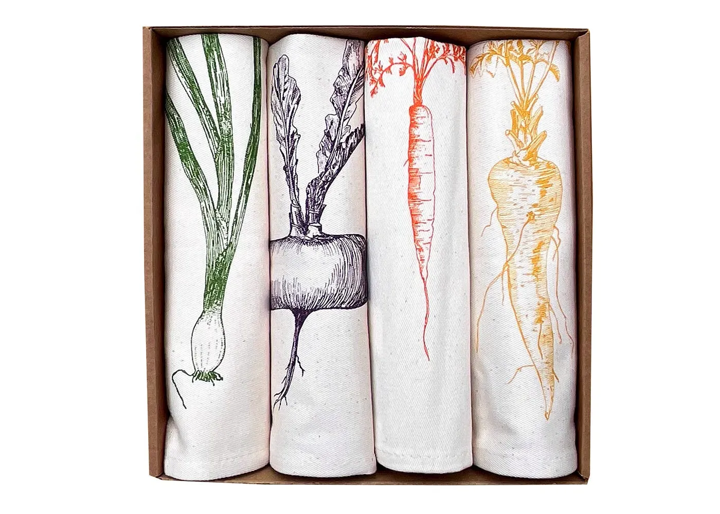 Mixed Vegetable Napkin Gift Set - Multi image
