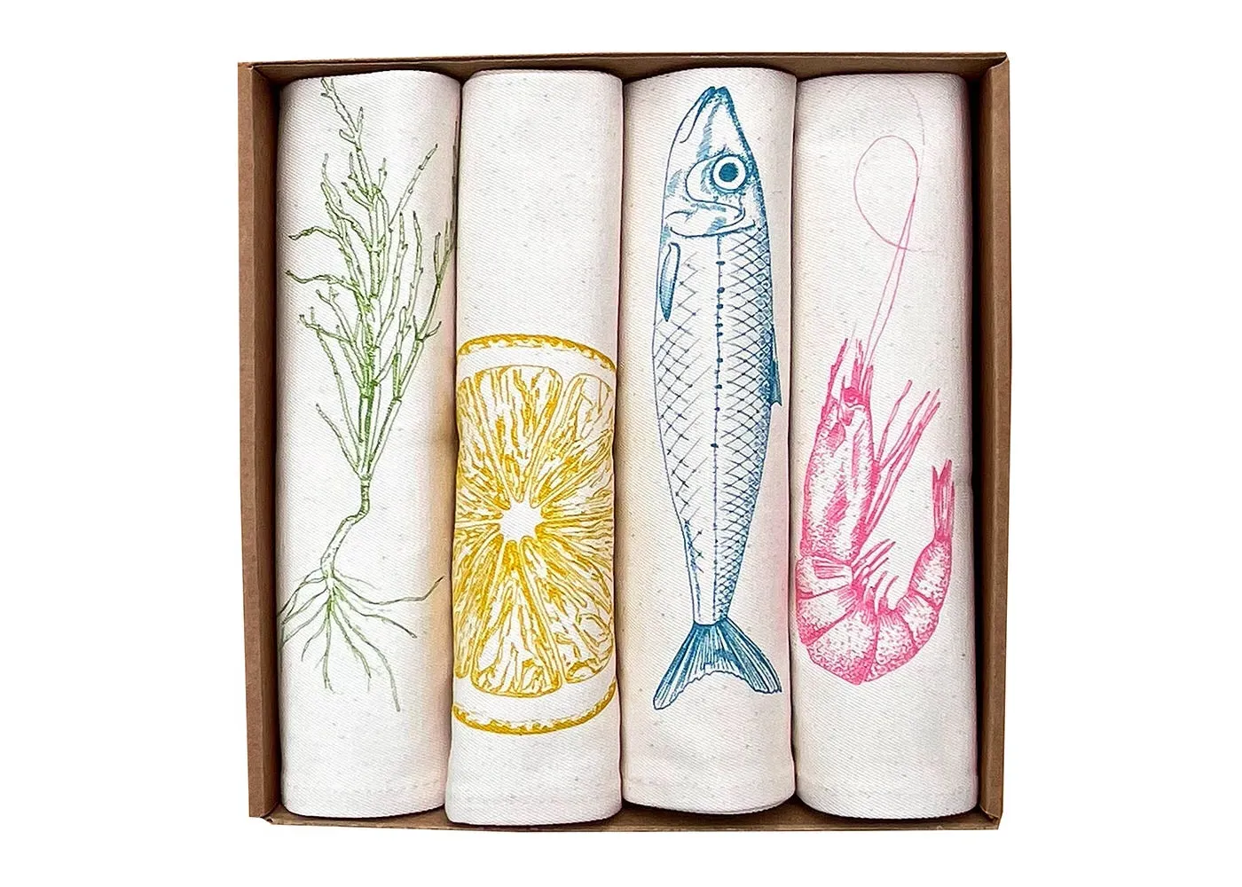 Seafood Napkin Gift Set - Multi image