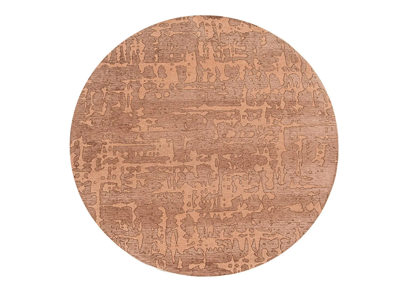 Round Baobab Rug - Copper image