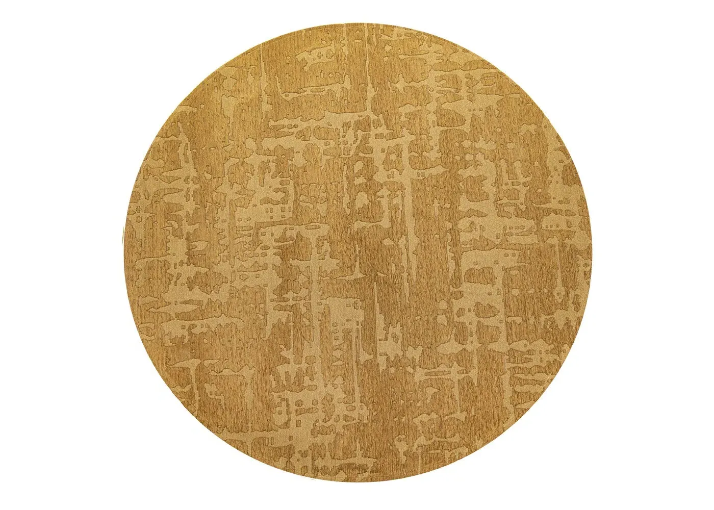 Round Baobab Rug - Gold image