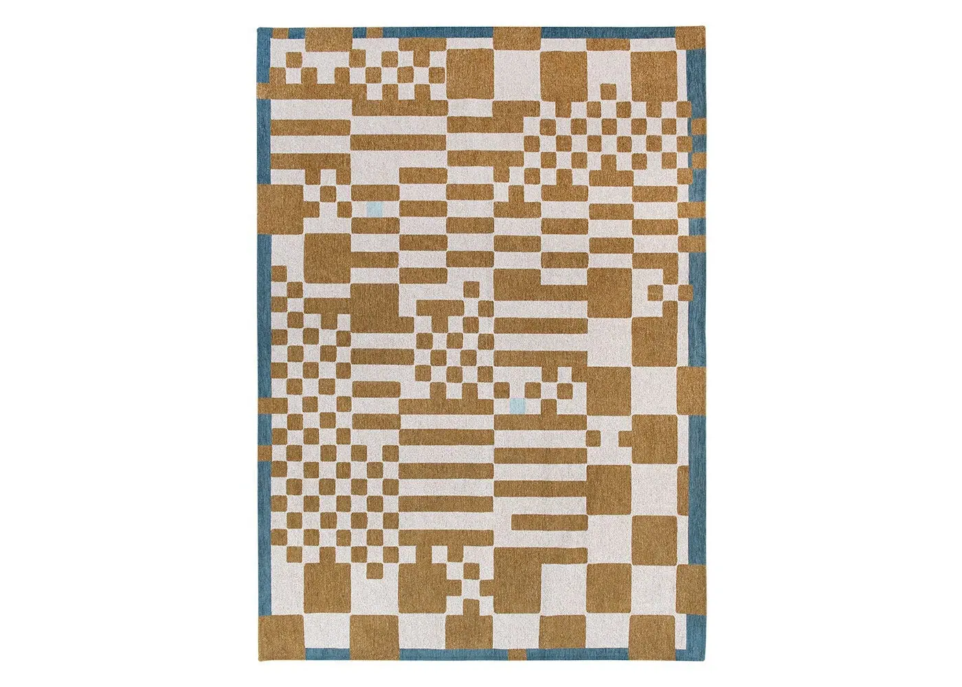 Small Chess Rug - Honey, Yellow image