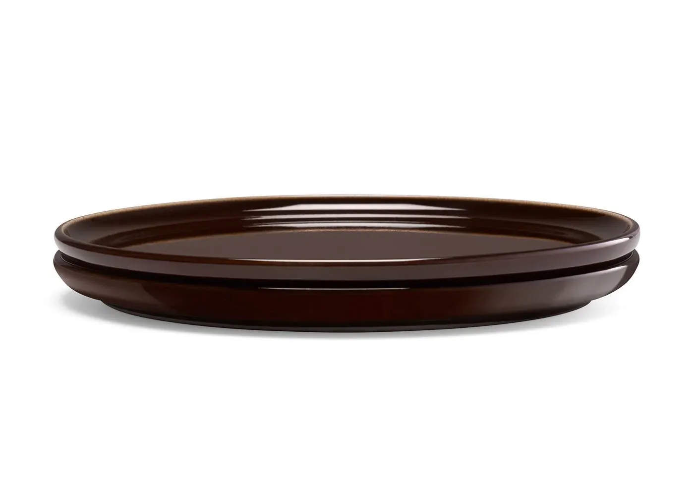2-Piece Side Plate Set - Mocha, Ceramic