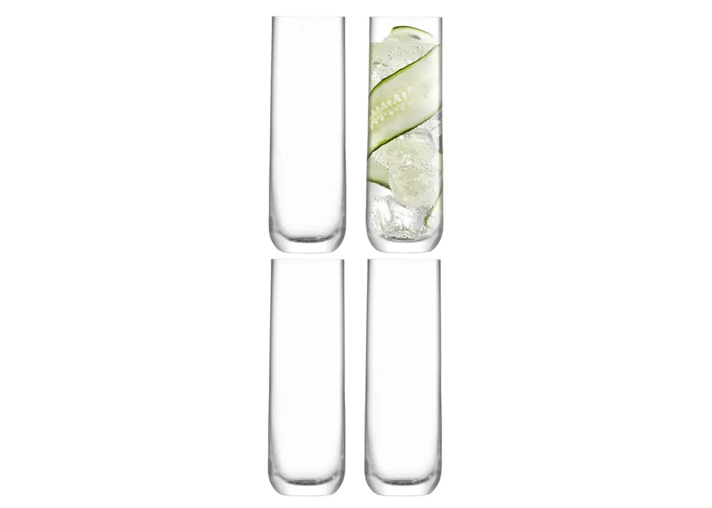 4-Piece Highball Glass Set - Clear, Crystal image