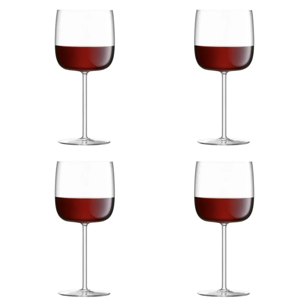 4-Piece Red Wine Glass Set - Clear, Crystal