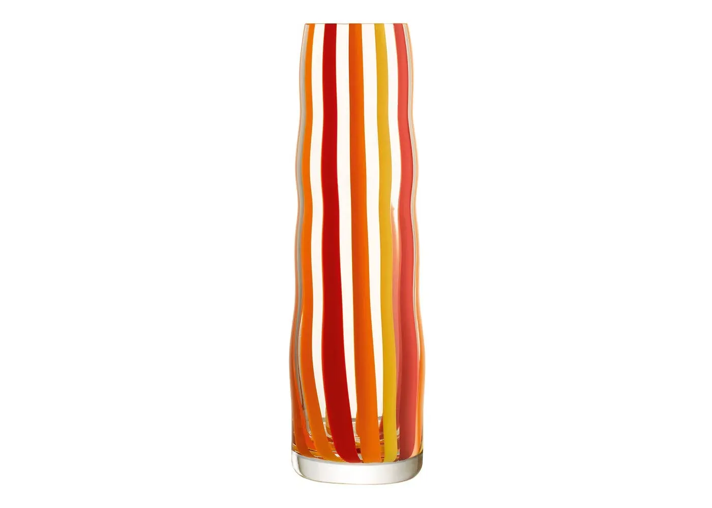 Folk Vase H31.5cm - Orange, Glass image