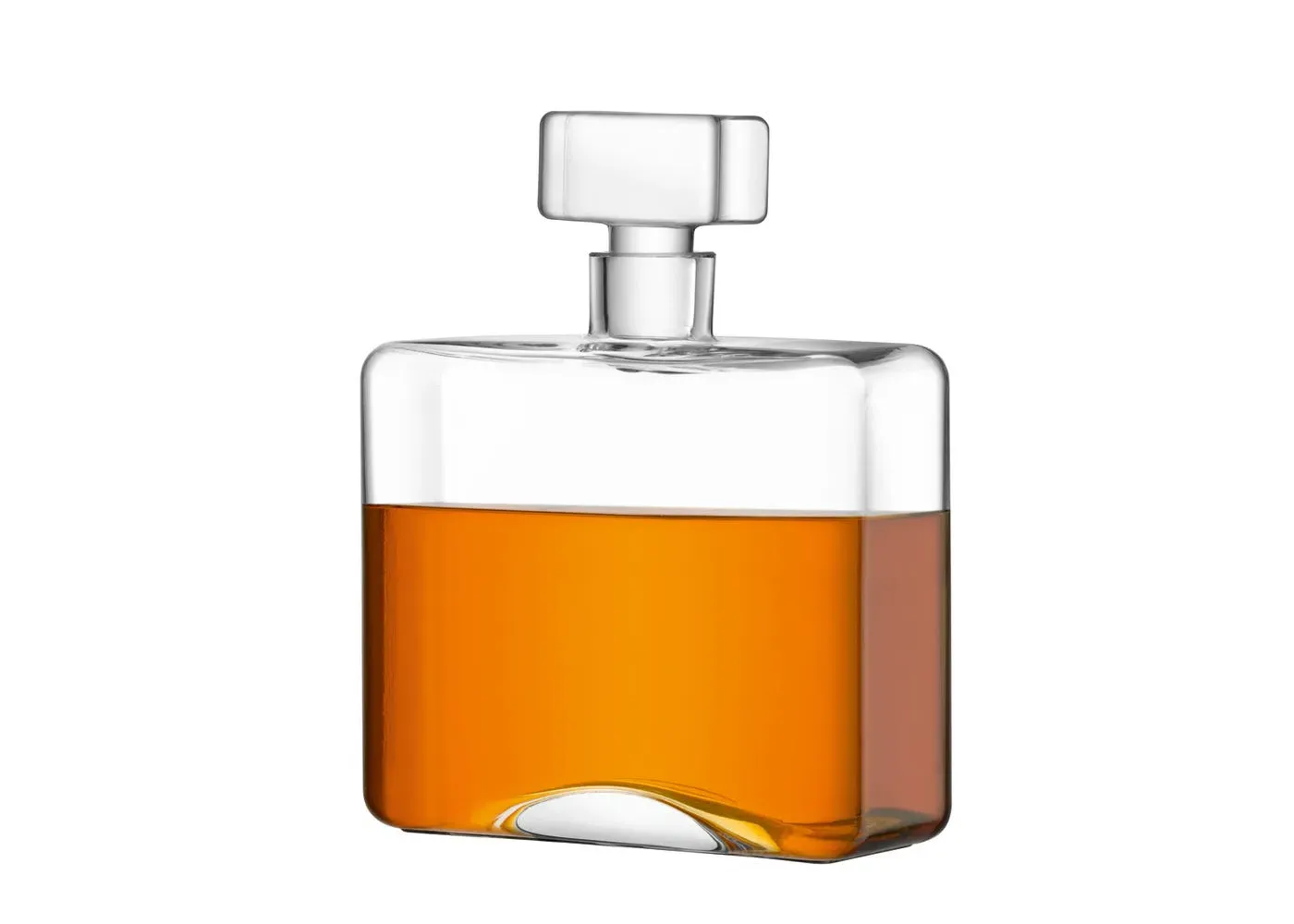 Oblong Whisky Decanter 1L - Clear Glass image