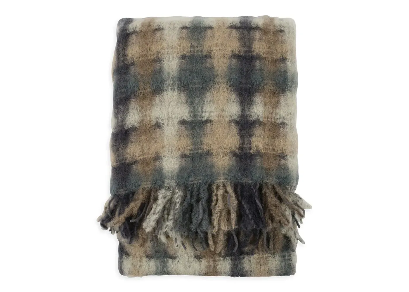 Mohair Throw Blanket - Blue image