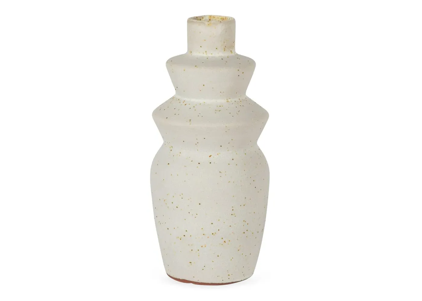 Geo Vase - White, Terracotta image