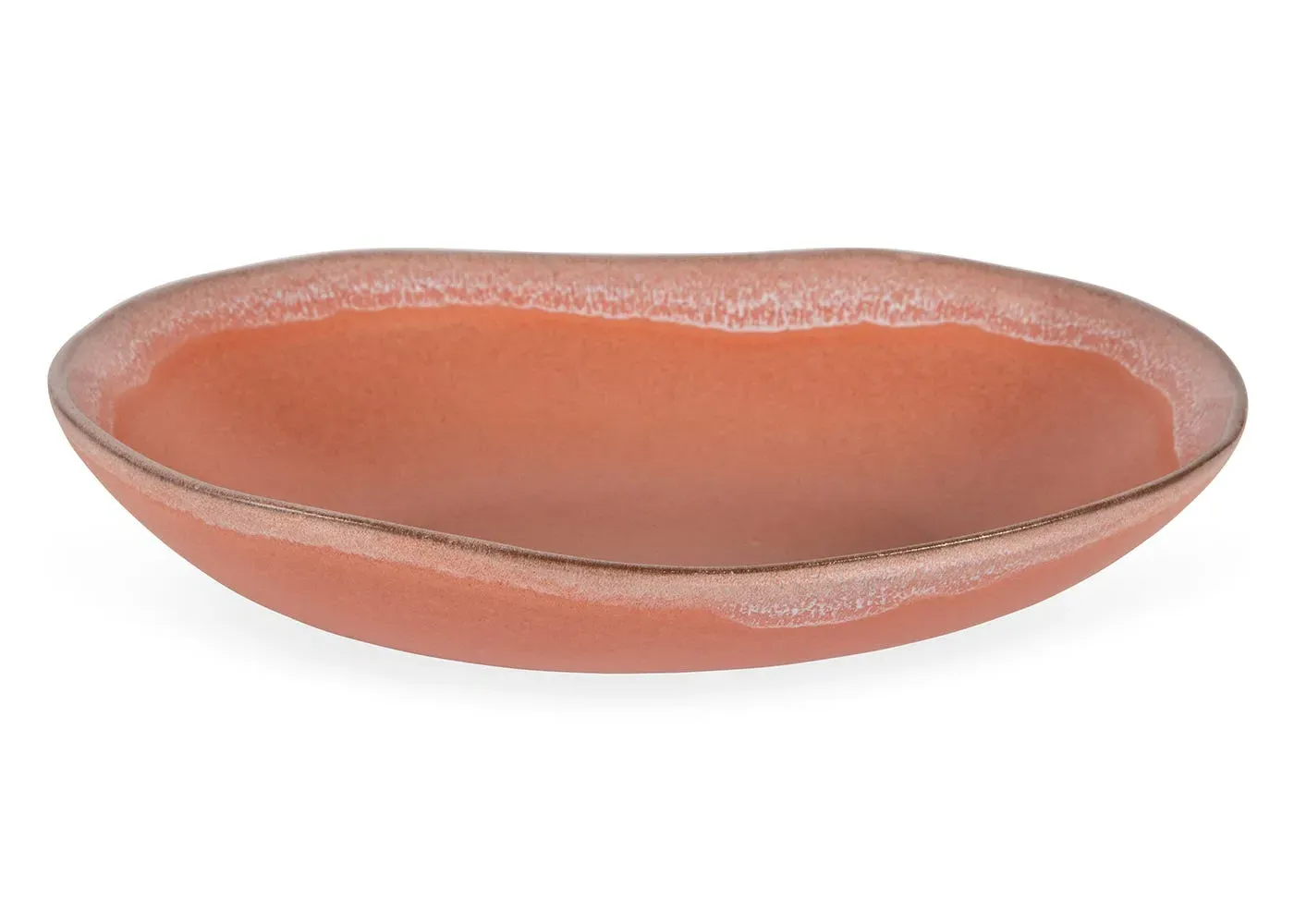 Small Oval Salad Bowl - Pink, Terracotta image