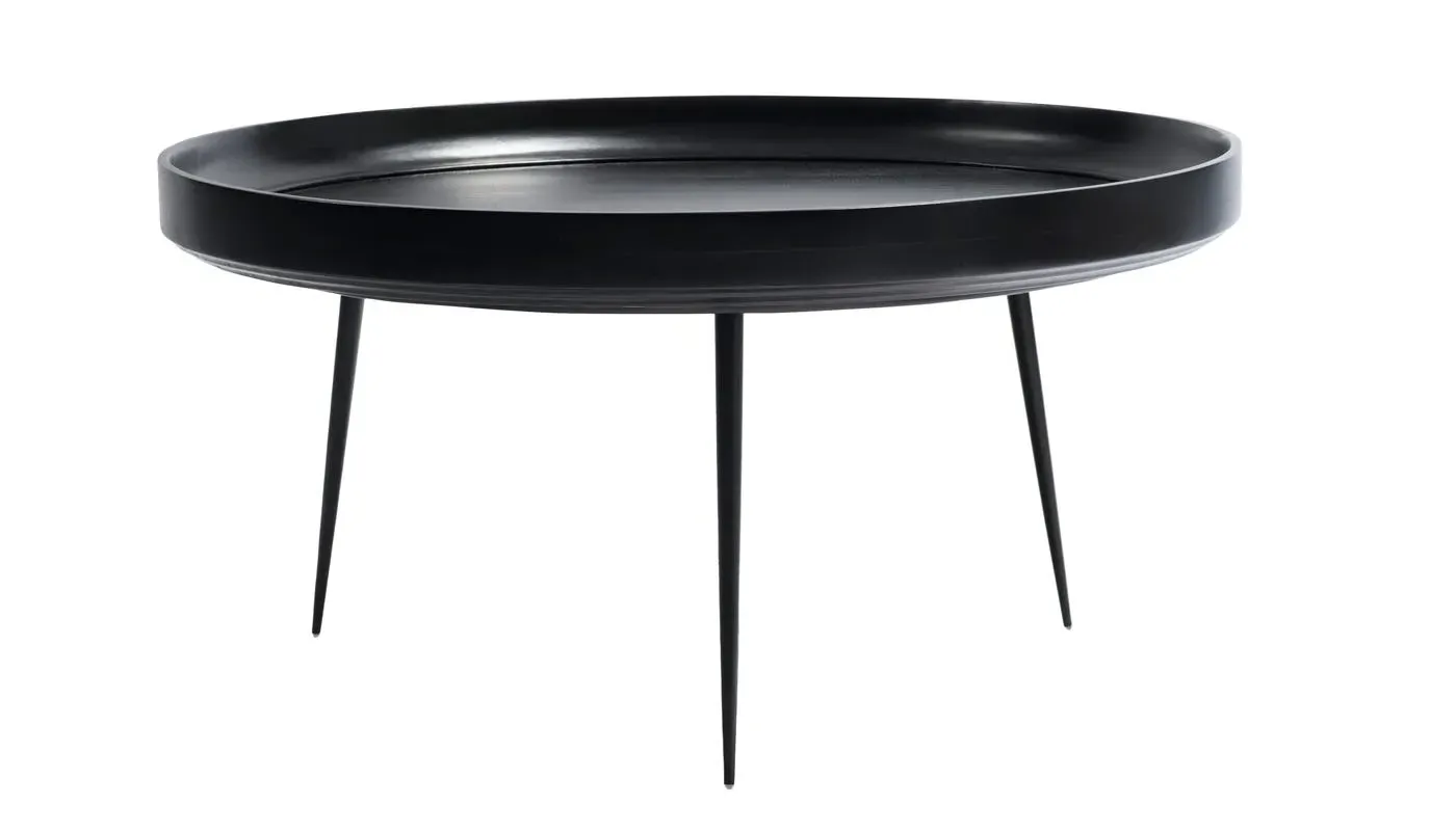 Extra Large Bowl Table - Black, Mango Wood image