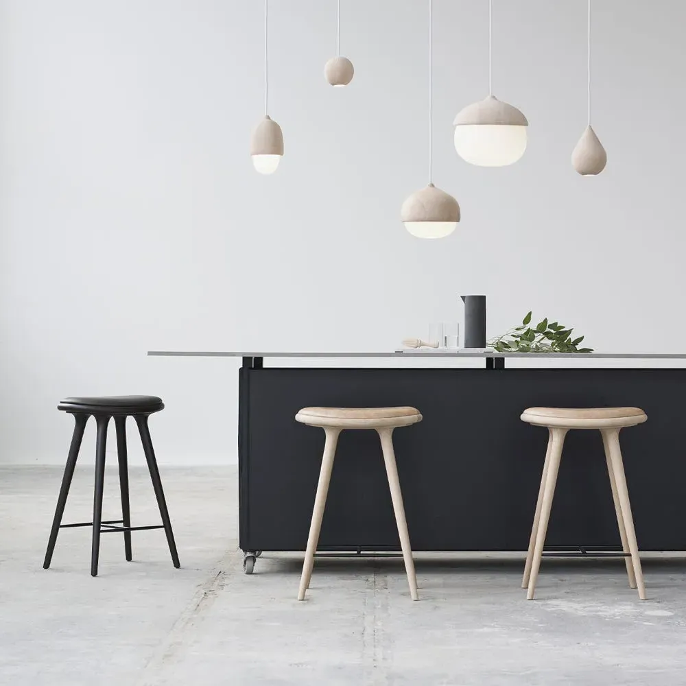 High Stool 69cm - Black, Stained Beech