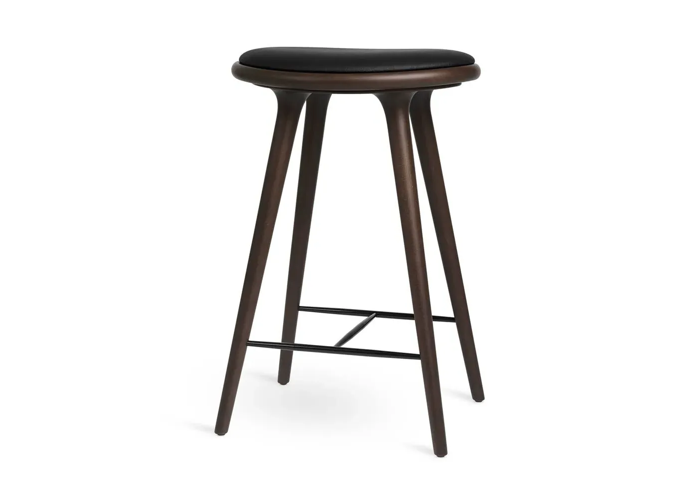 High Stool 69cm - Dark, Stained Beech