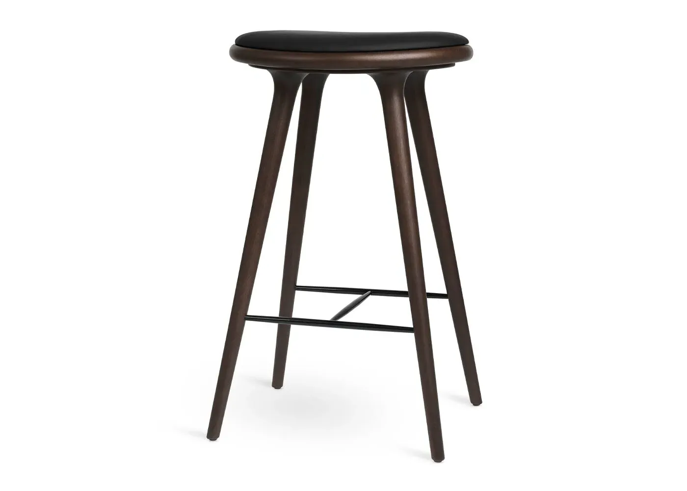 High Stool 74cm - Dark Stained Beech