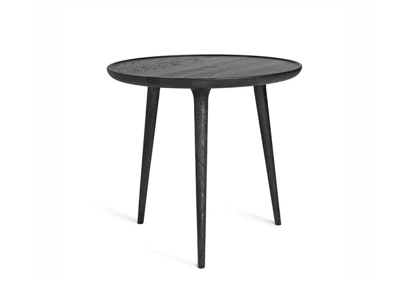 Large Accent Side Table - Black, Stained Oak