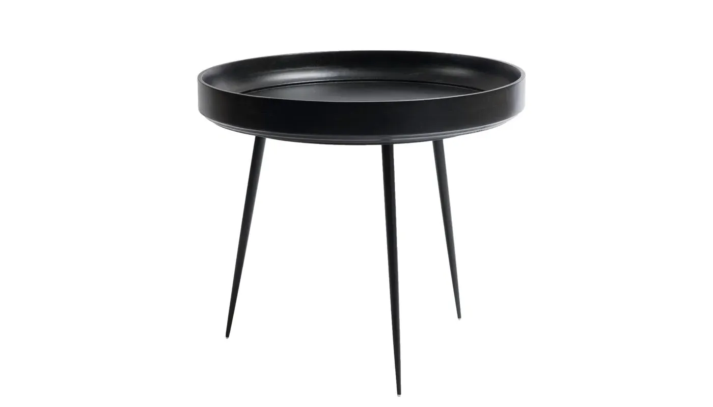 Large Bowl Table - Black, Mango Wood image
