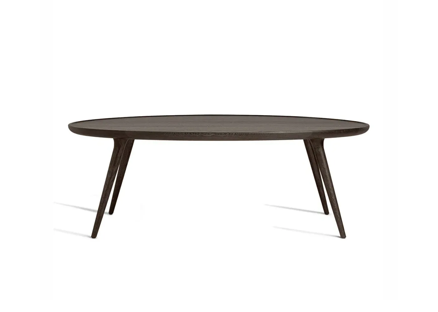 Oval Lounge Table - Grey, Stained Oak image