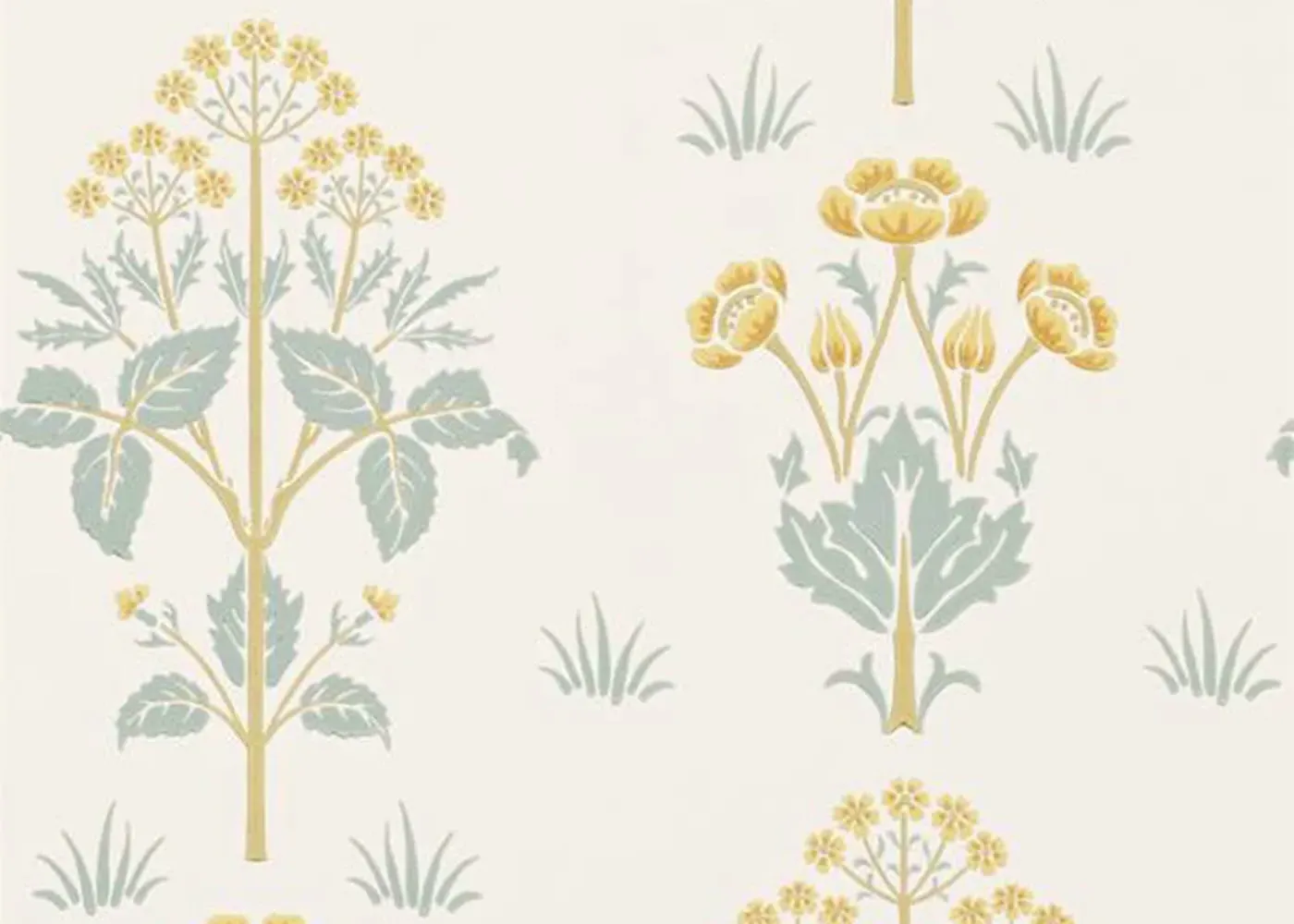 Meadow Sweet Wallpaper - Green image