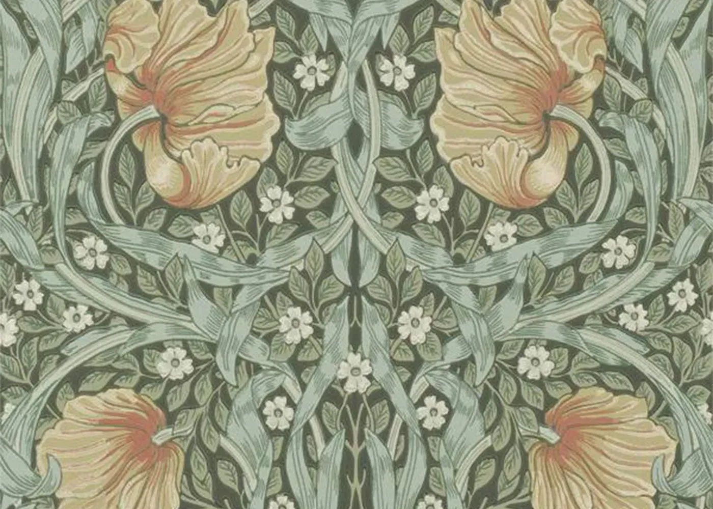 Pimpernel Wallpaper - Bayleaf/Manilla image