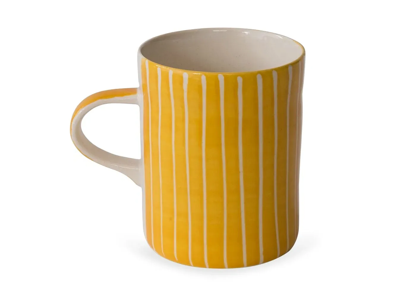 Demi Mug with Sgraffito Design - Turmeric