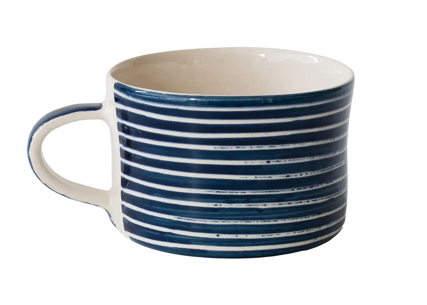 Sgraffito Mug - Blue, Ceramic image
