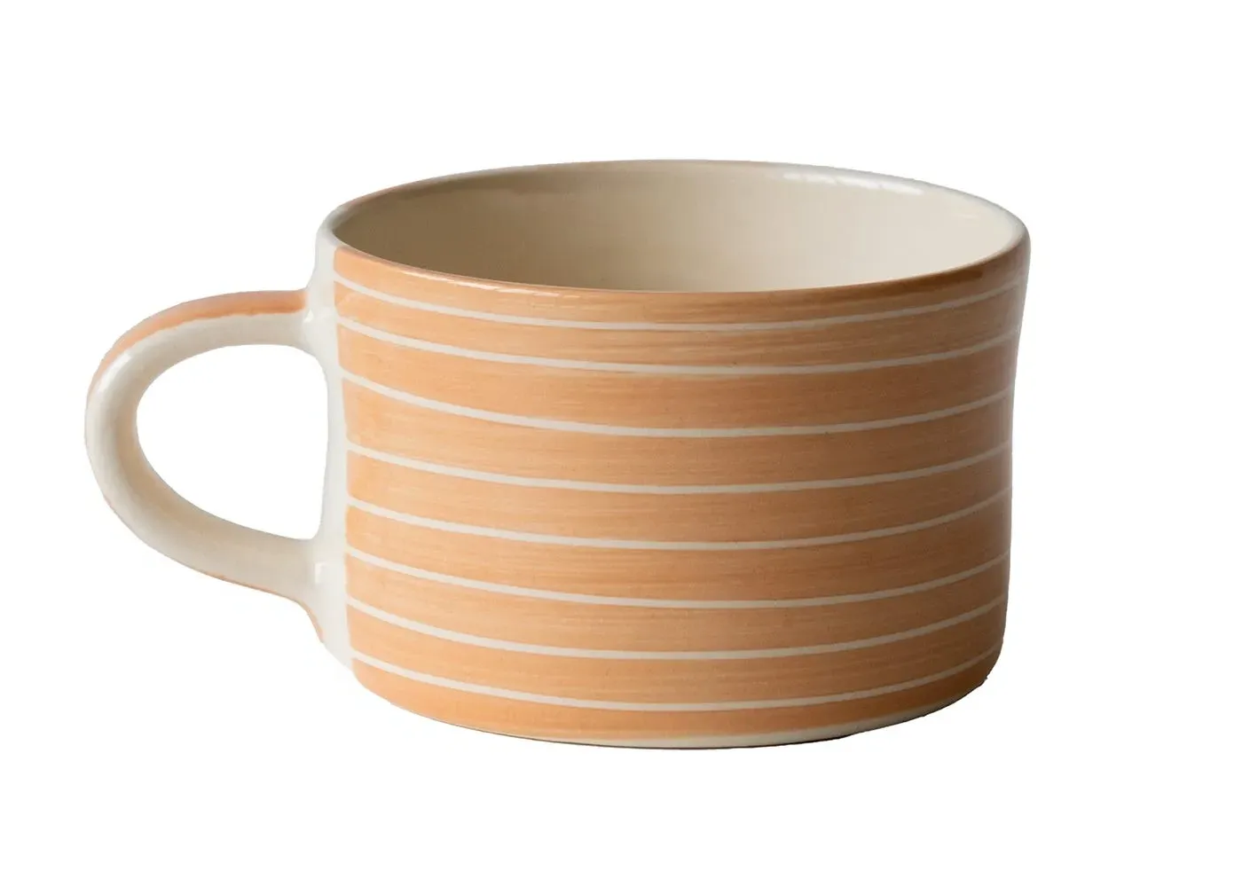 Sgraffito Mug - Peach, Ceramic