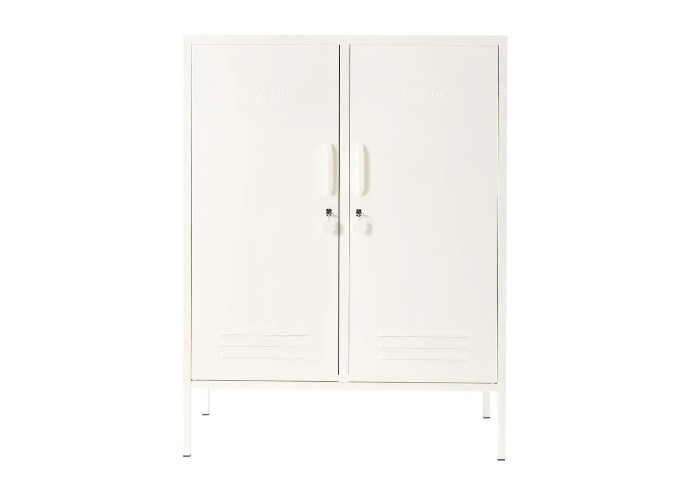 Midi Storage Cabinet - Chalk, Metal
