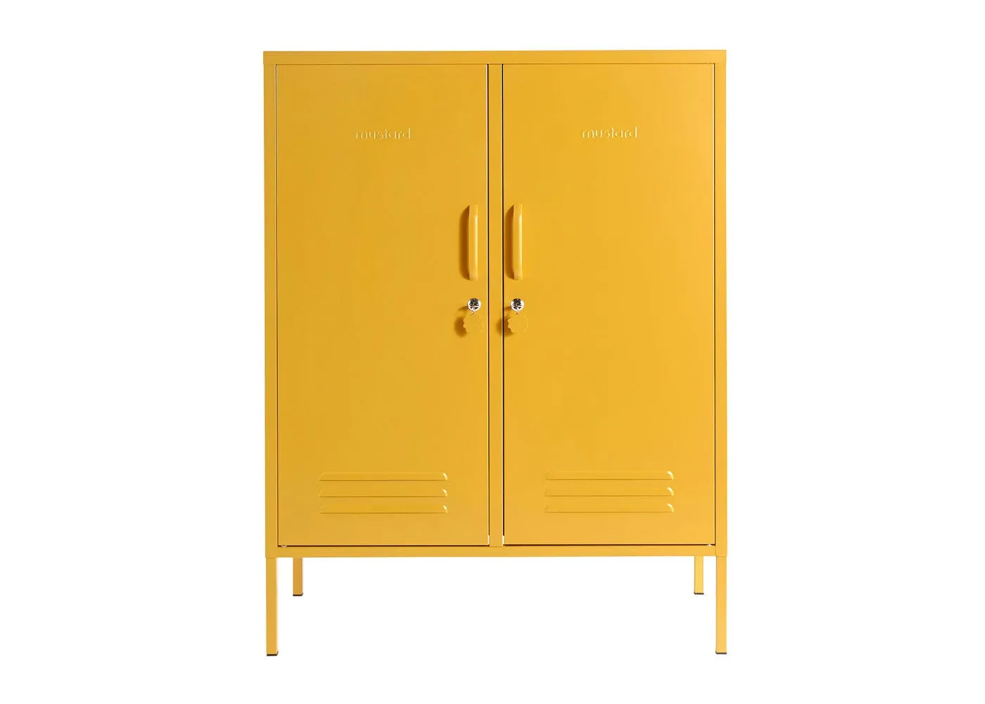 Midi Storage Cabinet - Mustard, Metal