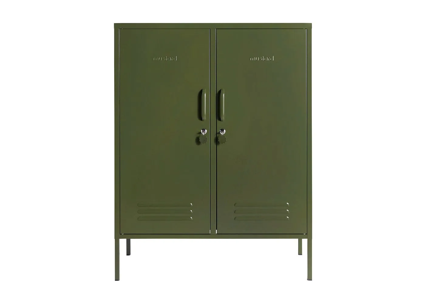 Midi Storage Cabinet - Olive, Metal