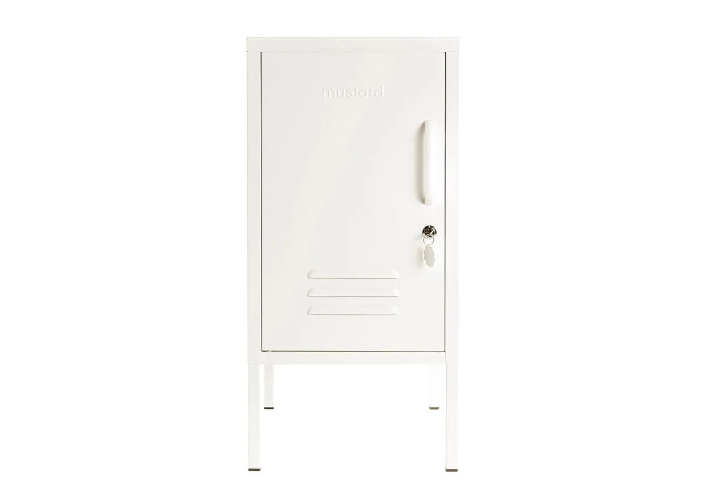 Shorty Left-Opening Cabinet - Chalk, Steel