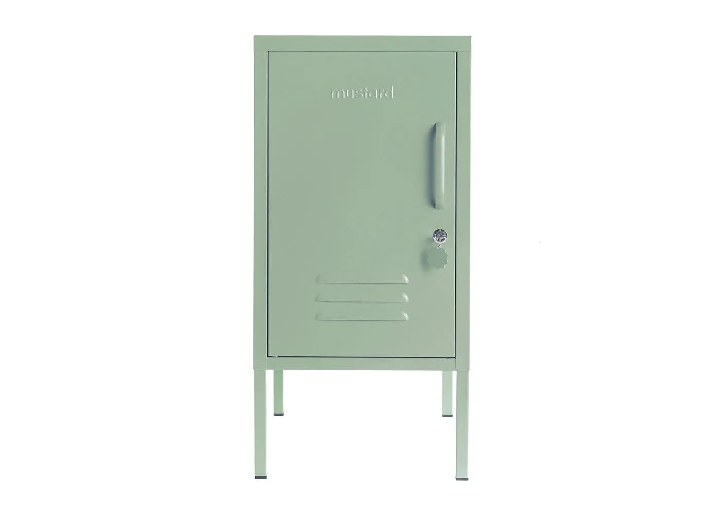Shorty Left-Opening Cabinet - Sage, Steel