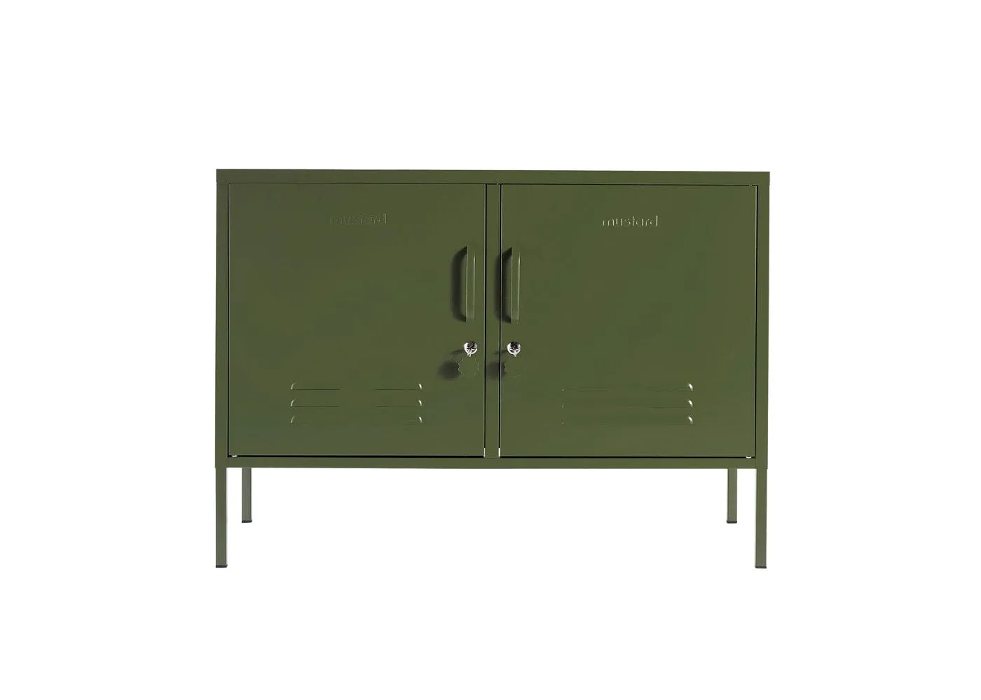 Storage Cabinet with Shelves - Olive, Steel