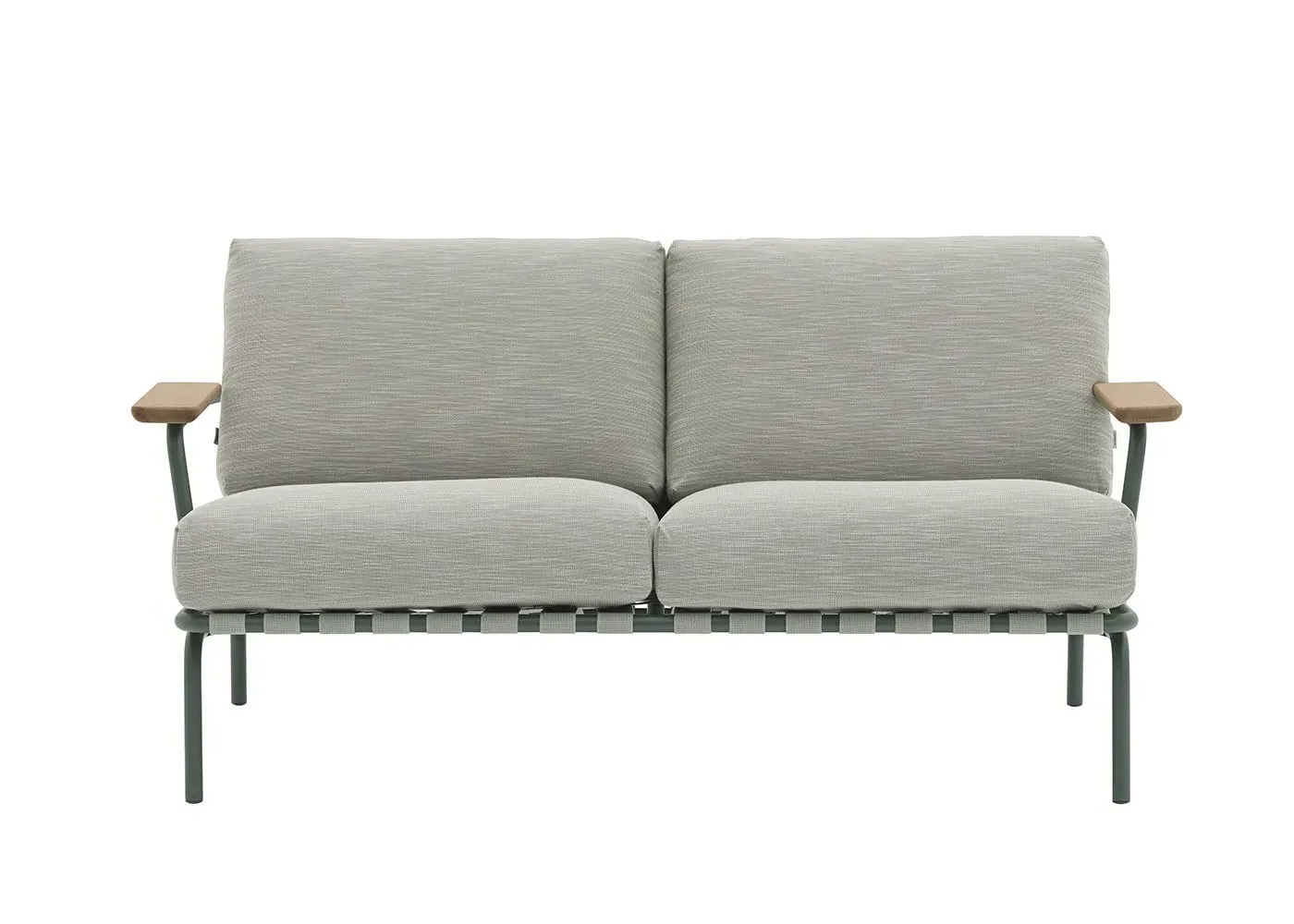 2-Seater Outdoor Sofa - Dark Green