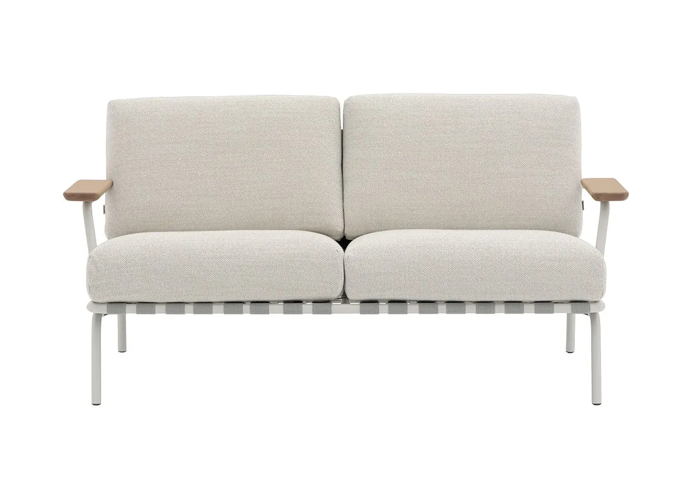 2-Seater Outdoor Sofa - Grey image