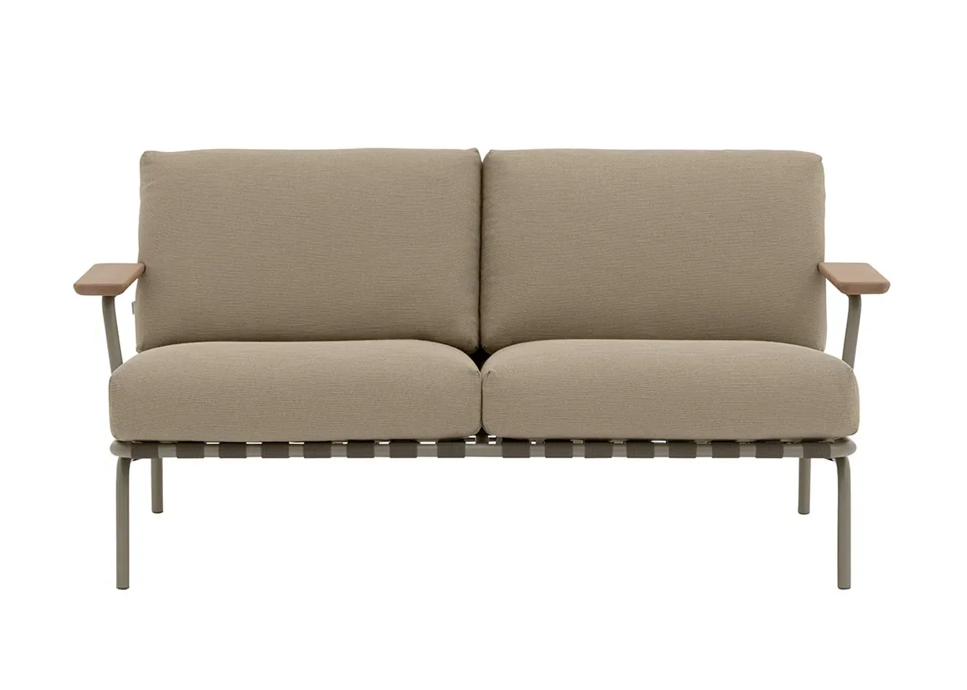 2-Seater Outdoor Sofa - Taupe