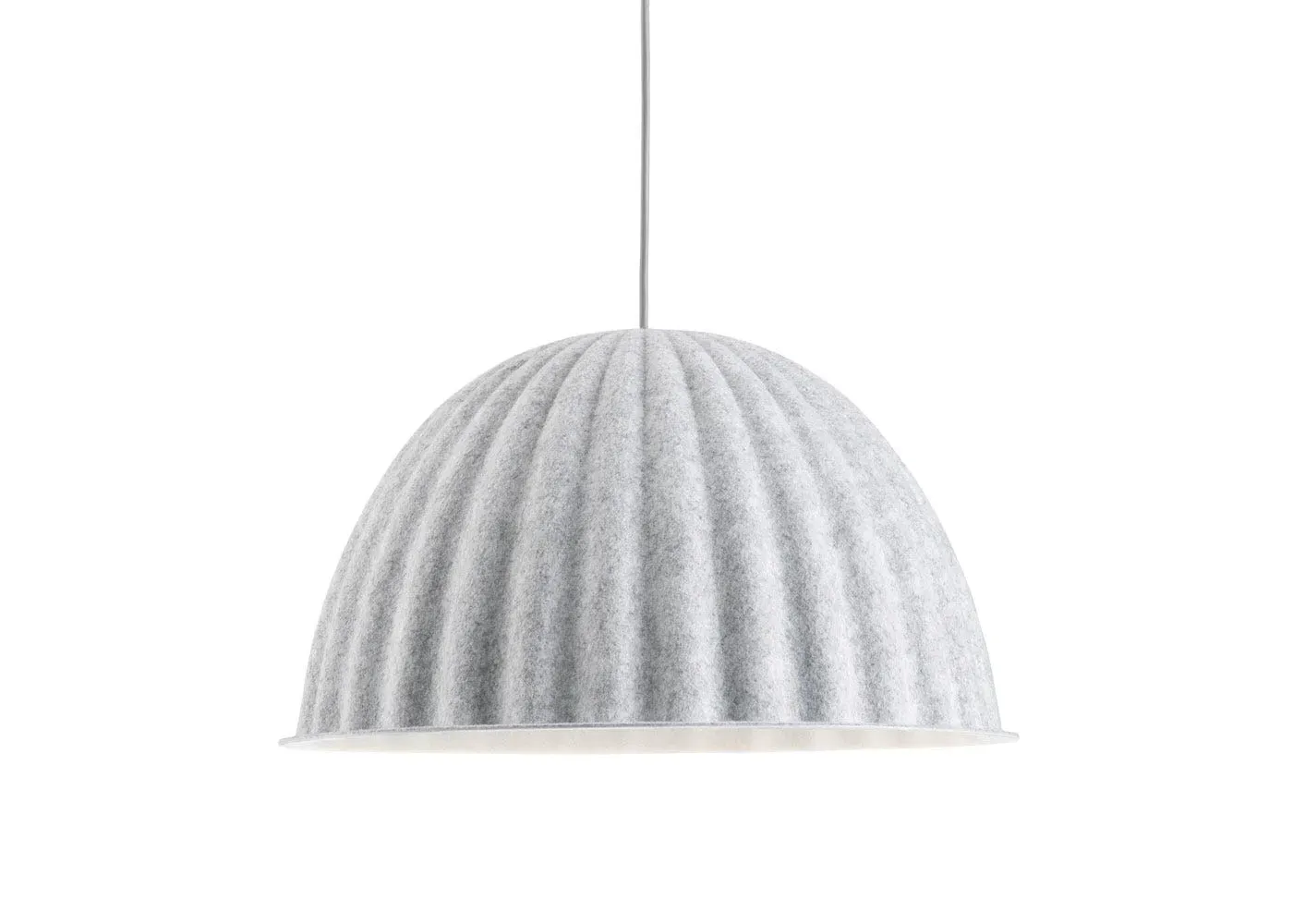 Dome Pendant Light - White Melange, Felt