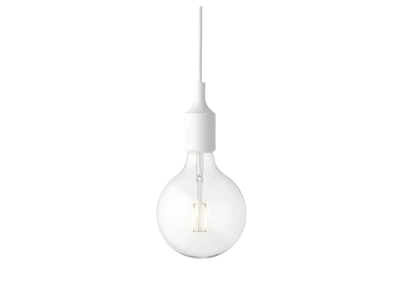 E27 Pendant Light - White